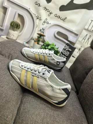 Adidas Spezial-Inspirado Beige y Oro Zapatillas Lifestyle 7