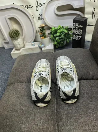 Adidas Spezial-Inspirado Beige y Oro Zapatillas Lifestyle 8