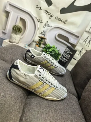 Adidas Spezial-Inspirado Beige y Oro Zapatillas Lifestyle 9
