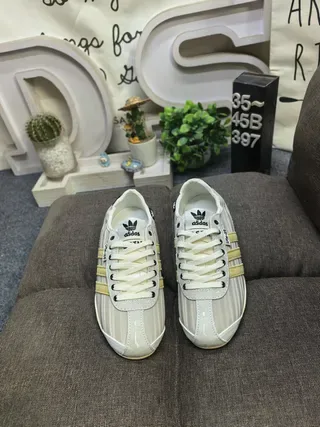 Adidas Spezial-Inspirado Beige y Oro Zapatillas Lifestyle 10