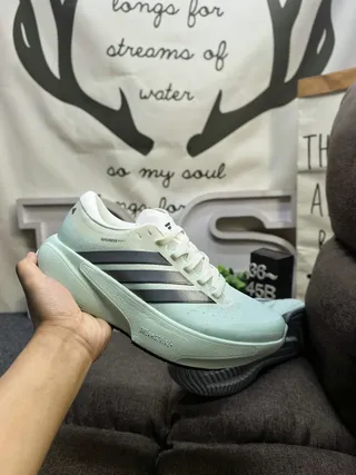 Adidas Supernova Green Gray Silhueta Leve Painel Lateral de Três Listras Tênis de Corrida 5
