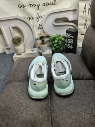 Adidas Supernova Green Gray Silhueta Leve Painel Lateral de Três Listras Tênis de Corrida 8
