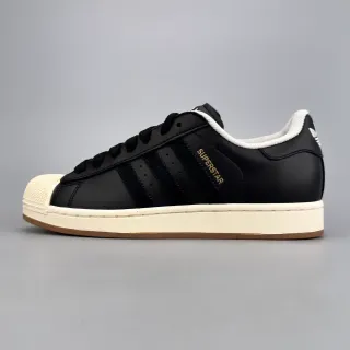 Adidas Superstar سنيكرز أسود وكريمي لايف ستايل