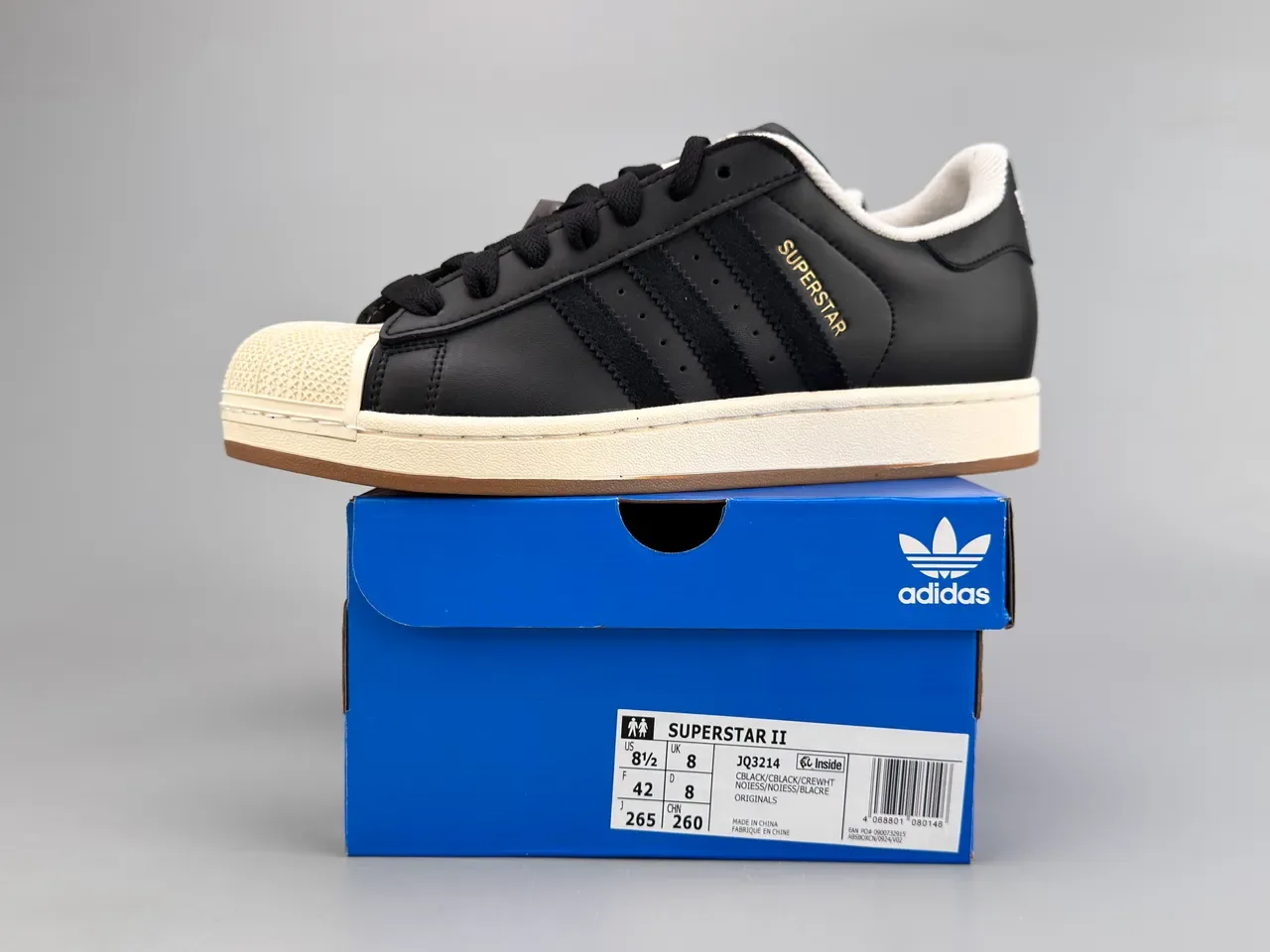 Adidas Superstar Tênis Lifestyle Preto e Creme 2