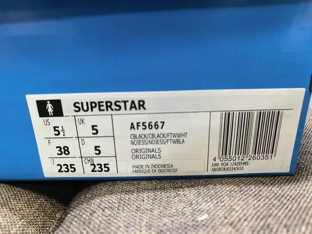 Adidas Superstar Black and White Lifestyle Sneakers 2