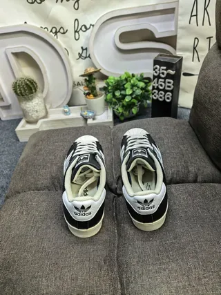 Adidas Superstar Black and White Lifestyle Sneakers 8
