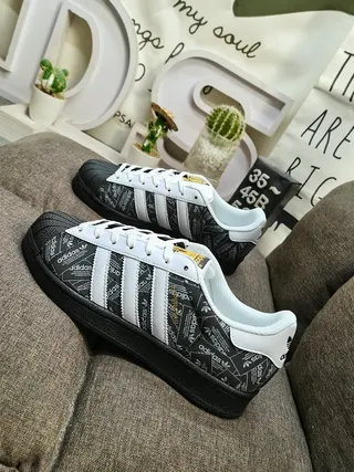 Adidas Superstar Negro y Blanco zapatillas lifestyle 7