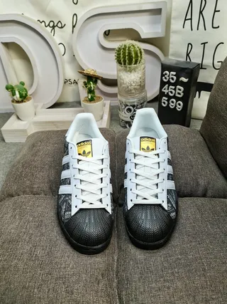 Adidas Superstar Negro y Blanco zapatillas lifestyle 10