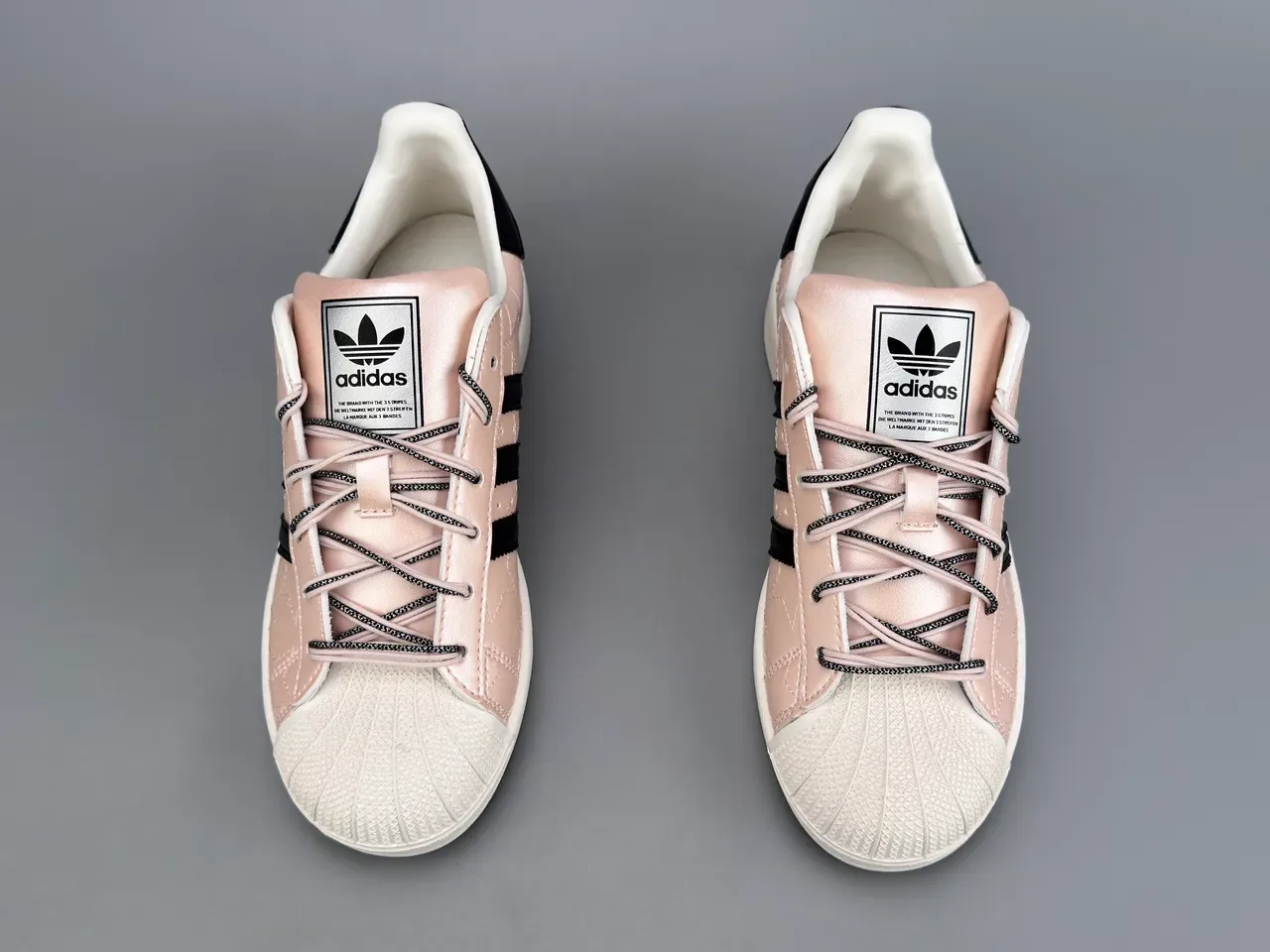 Adidas Superstar Metallic Star-Embossed Rose Gold Lifestyle Sneakers 5