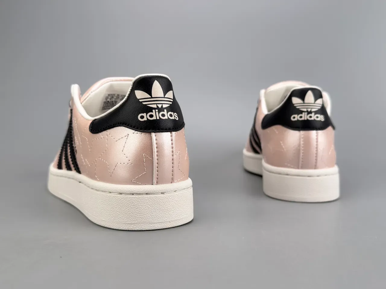 Adidas Superstar Metallic Star-Embossed Rose Gold Lifestyle Sneakers 8