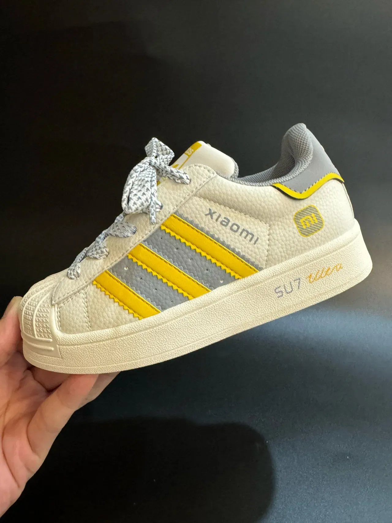Adidas Superstar Off-White Black Lifestyle Sneakers 4