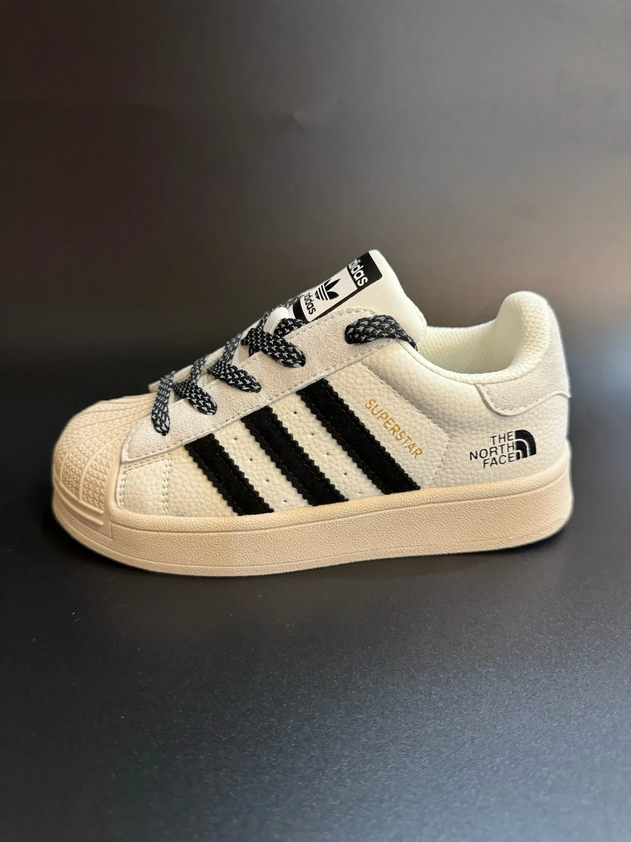 Adidas Superstar Off-White Black Lifestyle Sneakers 5
