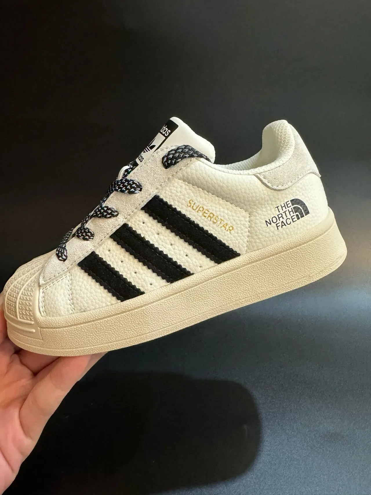 Adidas Superstar Off-White Black Lifestyle Sneakers 6