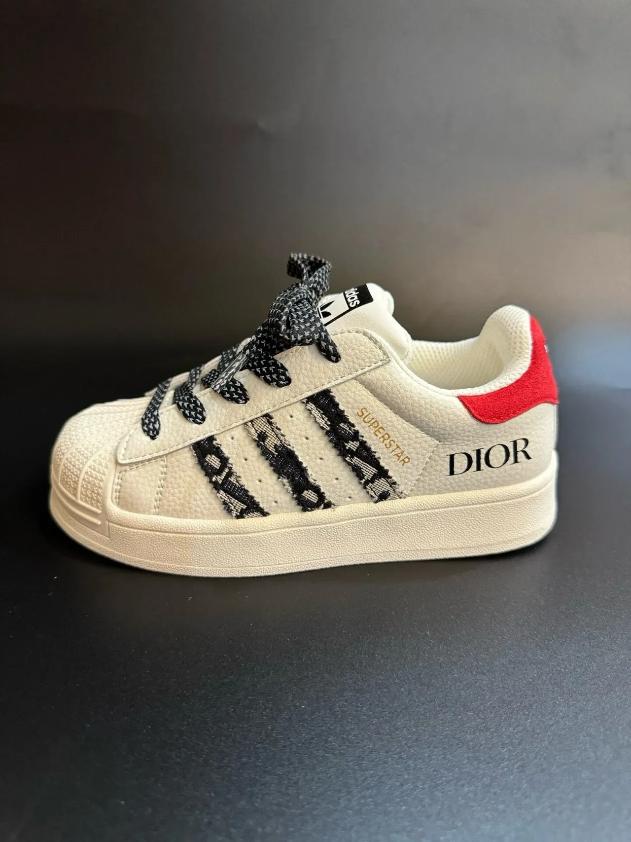 Adidas Superstar Off-White Black Lifestyle Sneakers 7