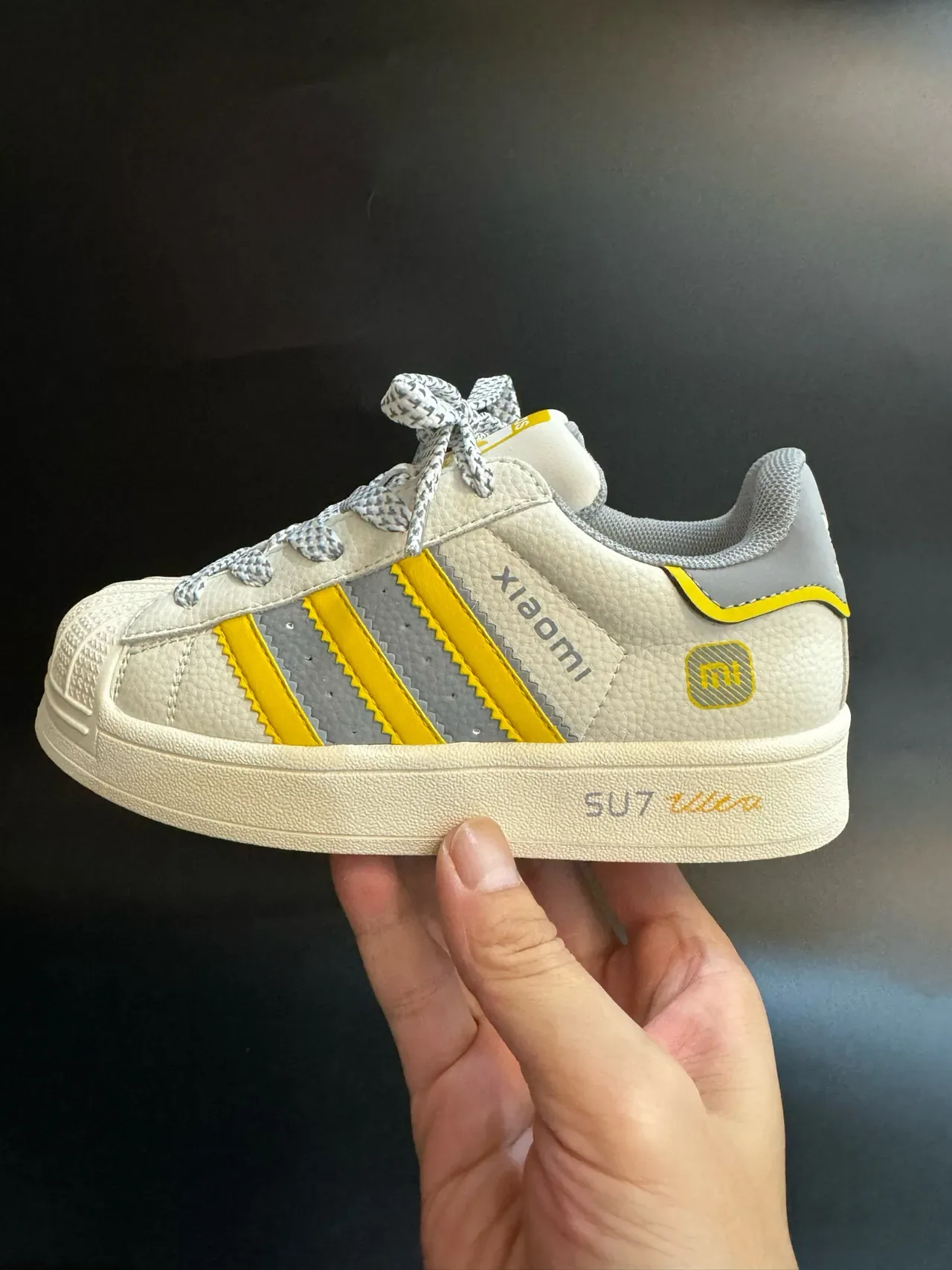 Adidas Superstar Off-White Black Lifestyle Sneakers 10