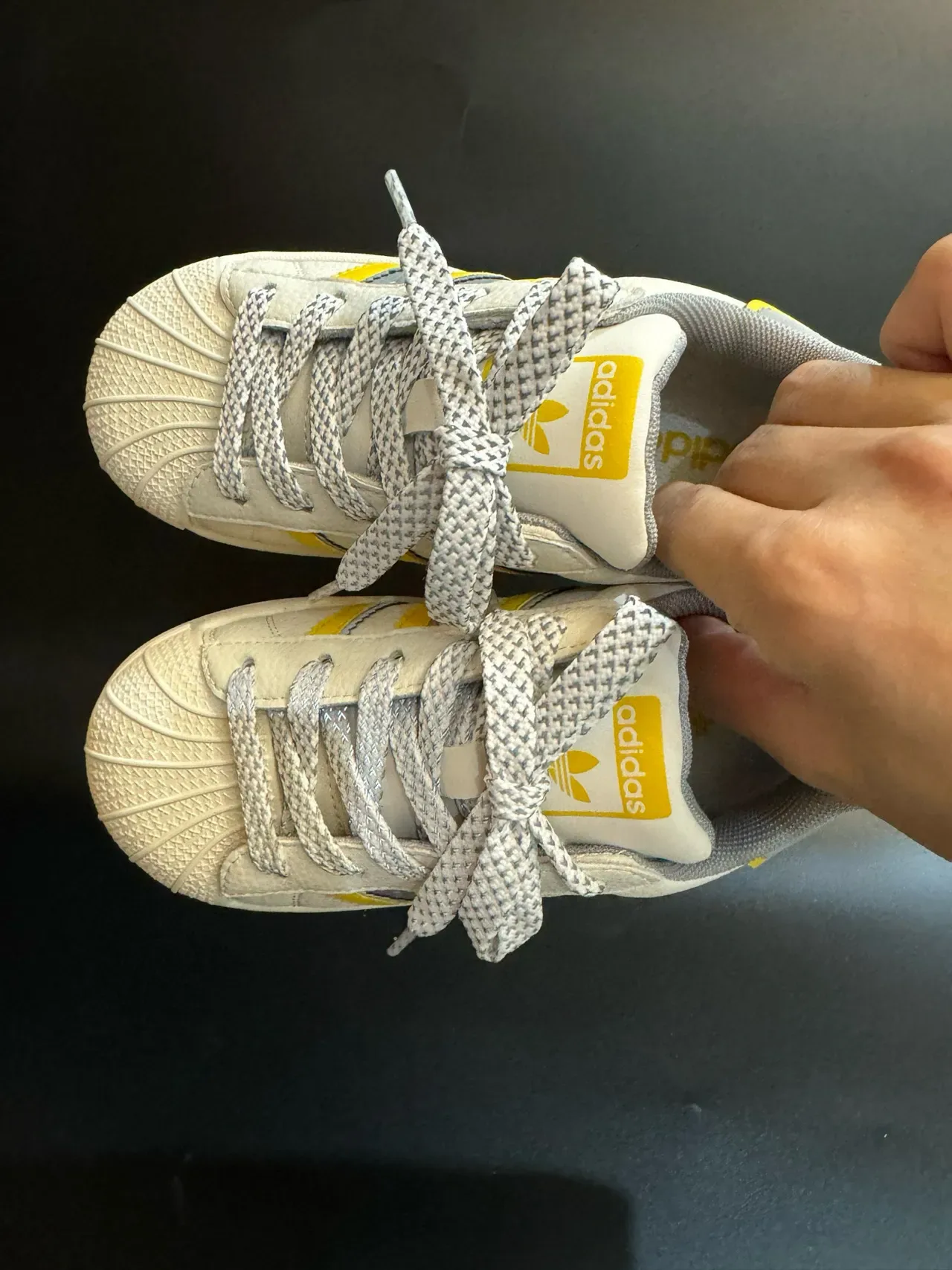 Adidas Superstar Off-White Black Lifestyle Sneakers 11
