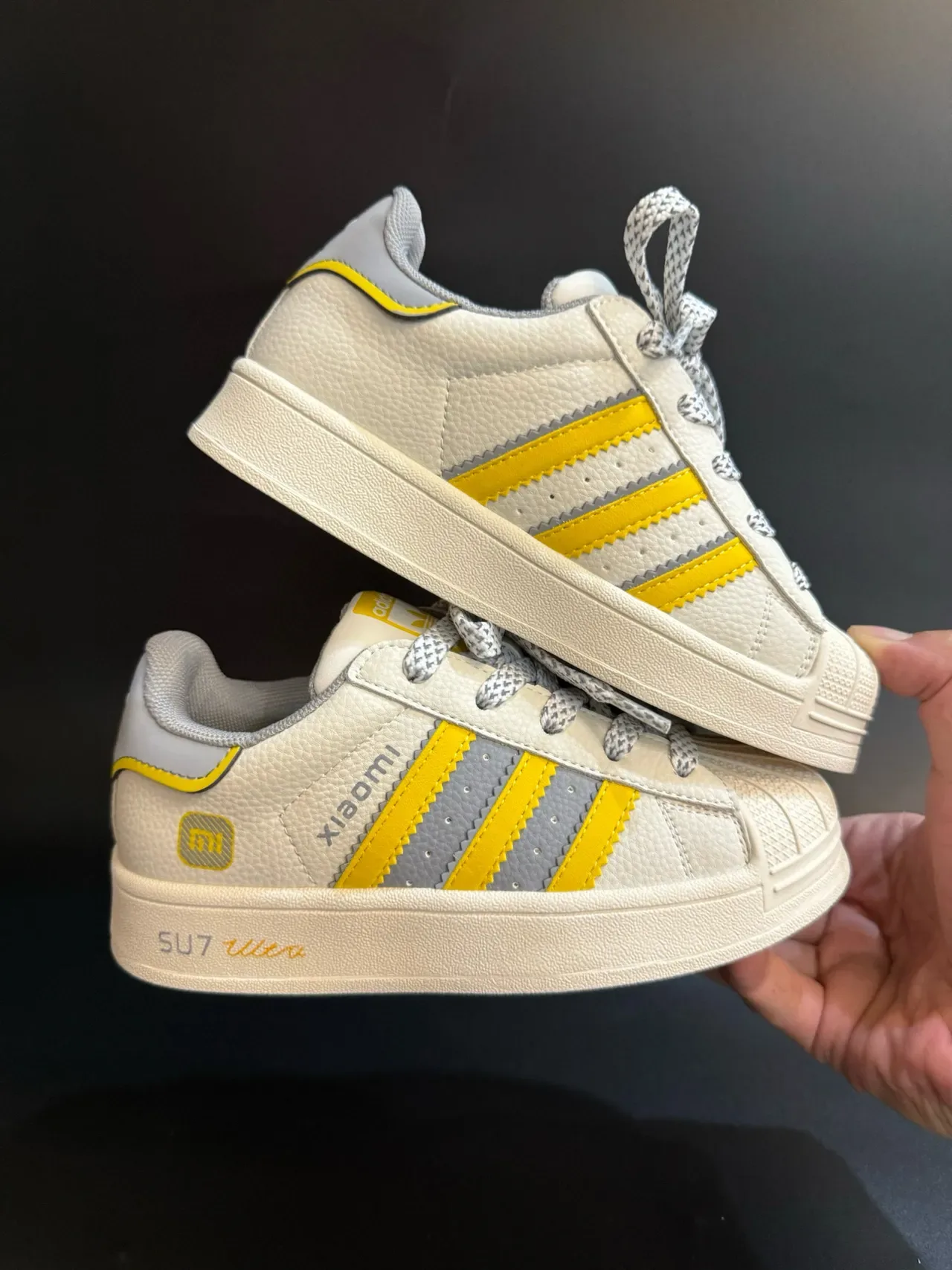 Adidas Superstar Off-White Black Lifestyle Sneakers 16