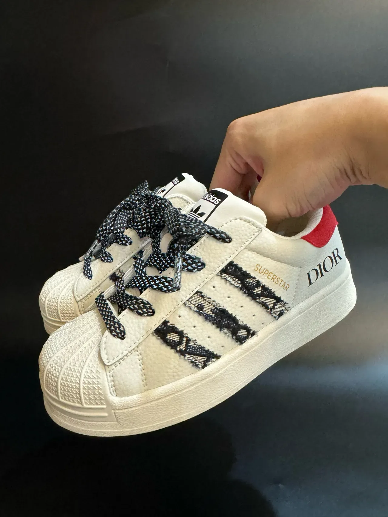 Adidas Superstar Off-White Black Lifestyle Sneakers 19