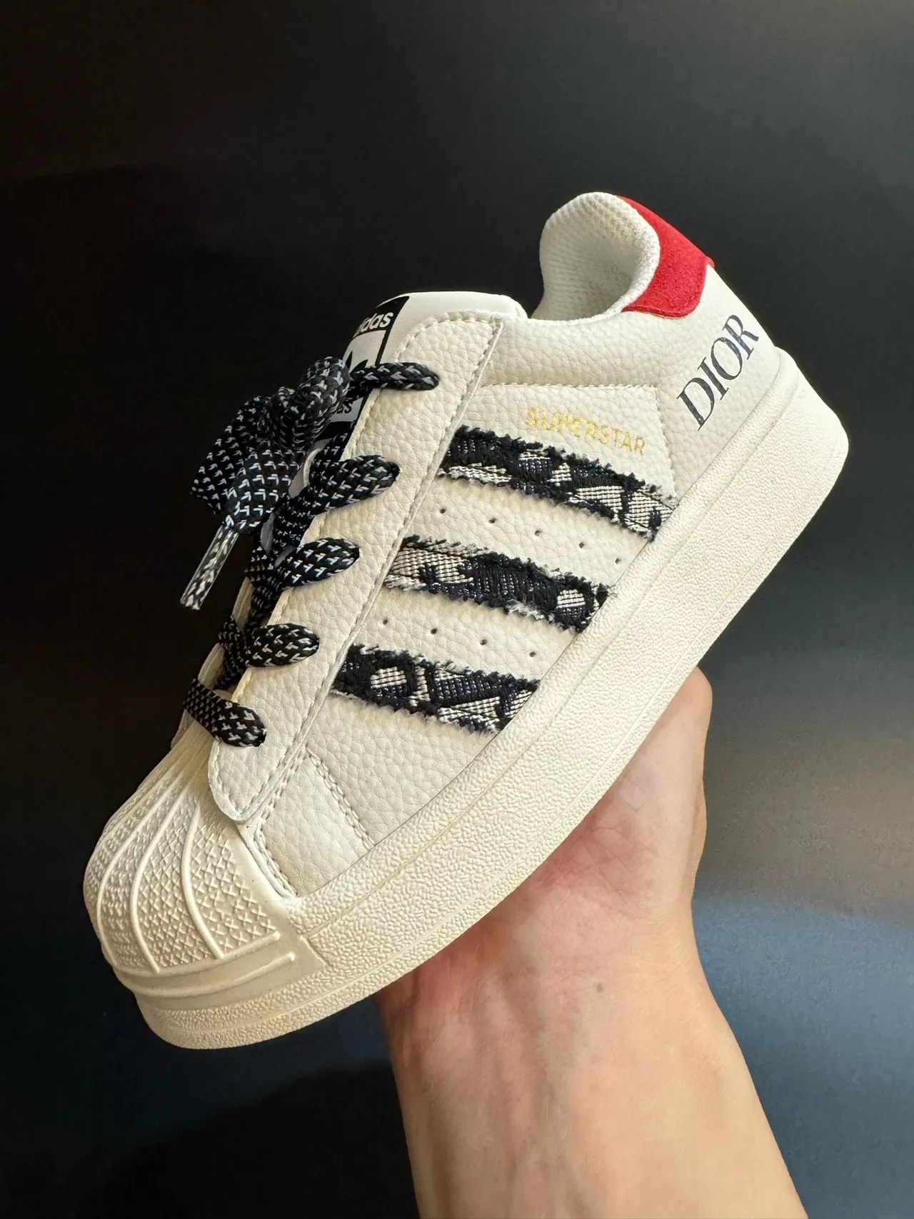 Adidas Superstar Off-White Black Lifestyle Sneakers 20
