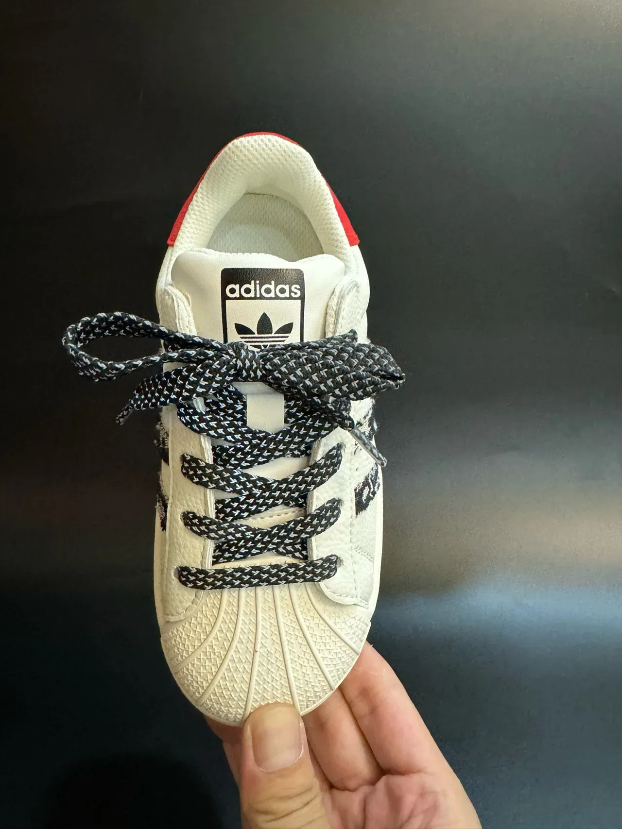 Adidas Superstar Off-White Black Lifestyle Sneakers 22