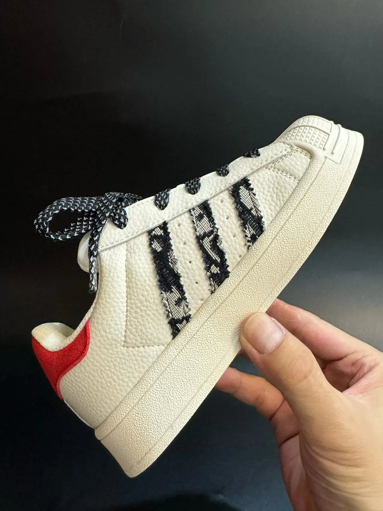 Adidas Superstar Off-White Black Lifestyle Sneakers 23