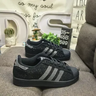 Adidas Superstar Chaussures Lifestyle Noires Rhinestone-Embellished