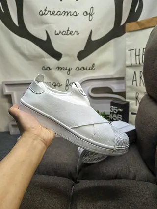 Adidas Superstar Slip-On White Lifestyle Sneakers 5