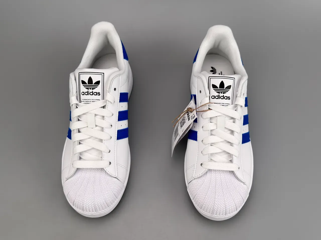 Adidas Superstar Zapatillas Lifestyle Blanco y Azul Real 7