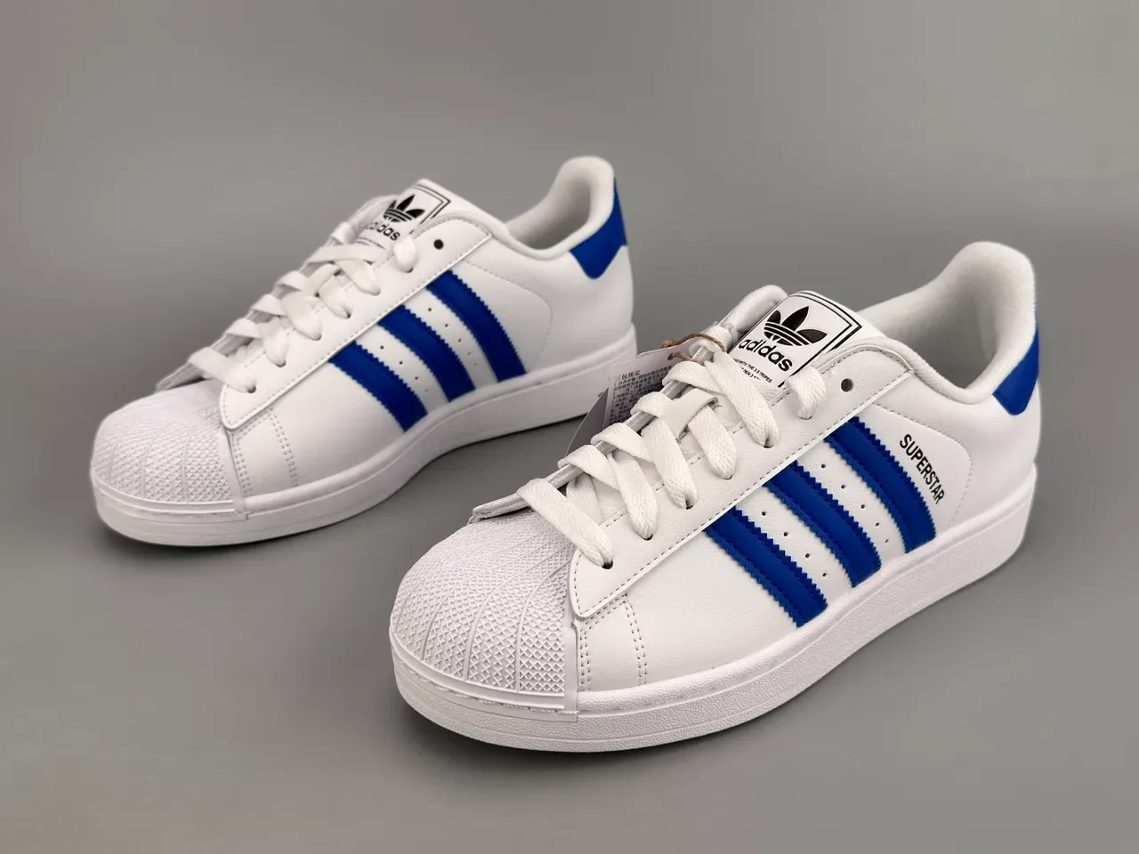 Adidas Superstar Zapatillas Lifestyle Blanco y Azul Real 9