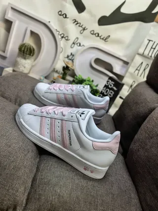 Adidas Superstar 白银金属生活休闲鞋 7