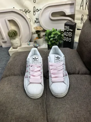 Adidas Superstar 白银金属生活休闲鞋 10