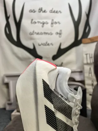 Adidas Blanc Noir Sculpté Médiplantille Rayure Perforée Superposition Chaussures de course 3