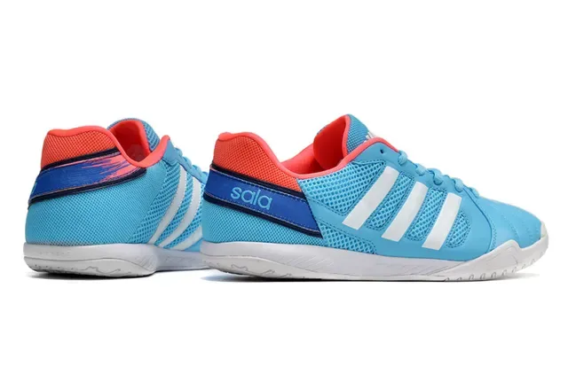 Adidas White Orange Low-Top Perforated Mesh Upper Sneakers 22