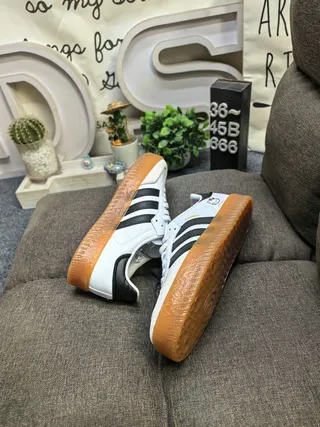 Adidas branco rosa low-top sola de goma tênis lifestyle 6