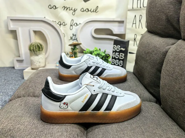 Adidas branco rosa low-top sola de goma tênis lifestyle 11