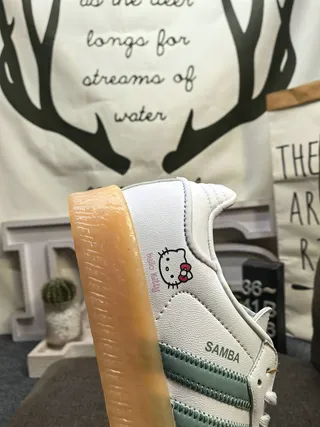 Adidas branco rosa low-top sola de goma tênis lifestyle 13