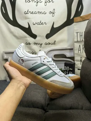 Adidas branco rosa low-top sola de goma tênis lifestyle 15