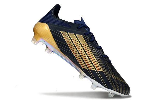 Adidas X Navy Gold Chaussures de football basses à lacets revêtements iridescents sol ferme 2