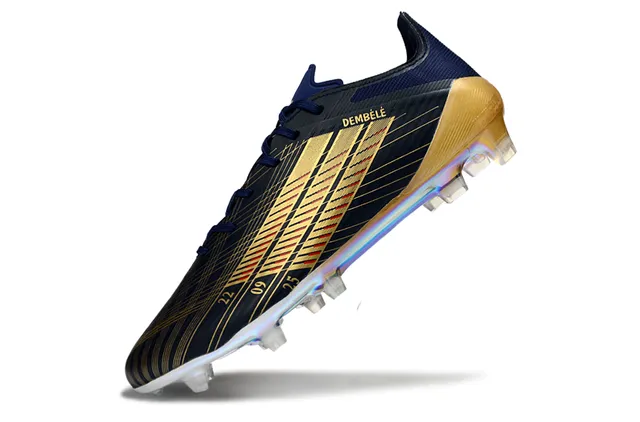 Adidas X Navy Gold Chaussures de football basses à lacets revêtements iridescents sol ferme 3