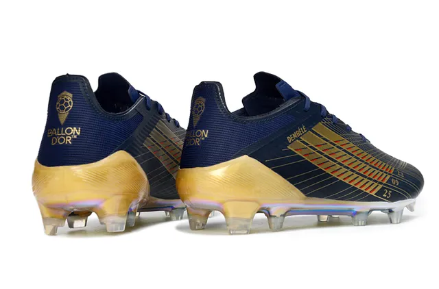 Adidas X Navy Gold Chaussures de football basses à lacets revêtements iridescents sol ferme 5