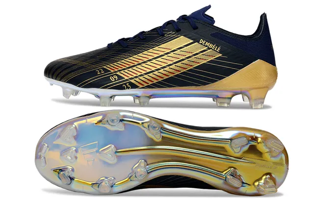 Adidas X Navy Gold Chaussures de football basses à lacets revêtements iridescents sol ferme 6
