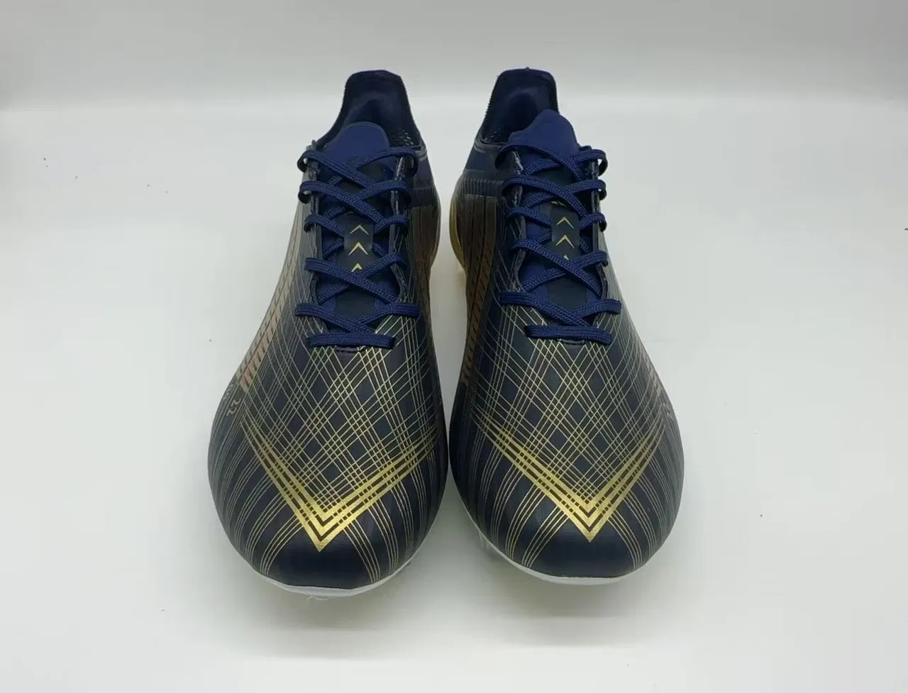 Adidas X Navy Gold Chaussures de football basses à lacets revêtements iridescents sol ferme 8