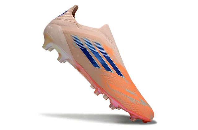 Adidas X Speedflow Beige Naranja Azul Firm-Ground Zapatos de Fútbol 2