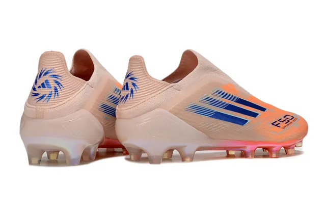 Adidas X Speedflow Beige Naranja Azul Firm-Ground Zapatos de Fútbol 5