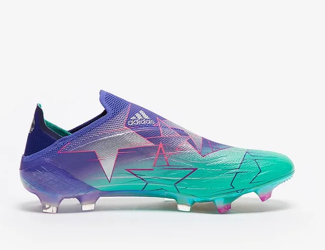Adidas X Speedflow Laceless Teal Purple Gradient Firm-Ground Soccer Shoes 5