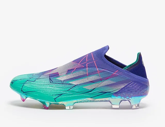 Adidas X Speedflow Laceless Teal Purple Gradient Firm-Ground Soccer Shoes 6