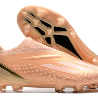 أحذية كرة القدم أديداس إكس سبيدفلو Peach and Gold للملاعب الطبيعية