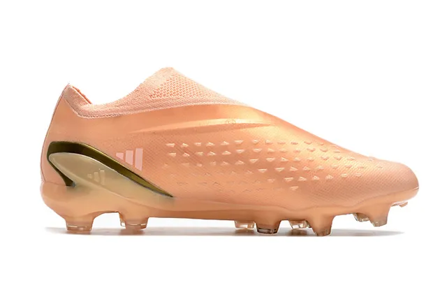 Adidas X Speedflow Peach and Gold Firm-Ground Soccer Shoes 7