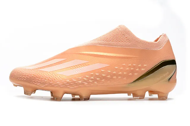Adidas X Speedflow Peach and Gold Firm-Ground Soccer Shoes 8