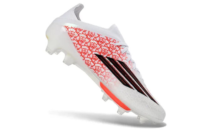 Adidas X Speedflow Padrão de rosa Branco Vermelho Preto Chuteiras de futebol para terreno firme 2